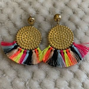 Multi color dangle earrings